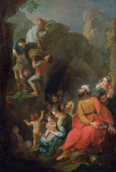 Tobías escapando del cautiverio con sus compañeros, 1733 de Pierre Parrocel